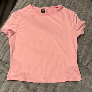Pink crop shirt